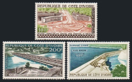Ivory Coast C14-C16, MNH. Mi 207-209. Air 1959. Lapalud Place, Bridge,Ayame Dam. - Côte D'Ivoire (1960-...)