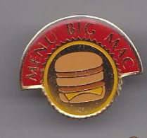 Pin's McDonald's Menu Big Mac Réf 4895 - McDonald's