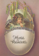 EASTER CHILDREN EGG Vintage Postcard CPSM #PBO249.GB - Easter