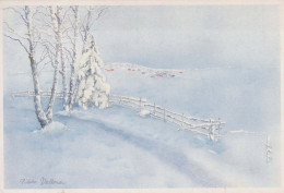 Happy New Year Christmas Vintage Postcard CPSM #PBN011.GB - Nouvel An