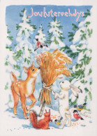 Happy New Year Christmas Vintage Postcard CPSM #PBM496.GB - Nouvel An