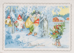 Happy New Year Christmas GNOME Vintage Postcard CPSM #PBM008.GB - Nouvel An