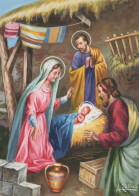 Virgen Mary Madonna Baby JESUS Christmas Religion Vintage Postcard CPSM #PBB731.GB - Vergine Maria E Madonne