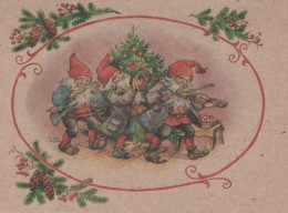 Happy New Year Christmas GNOME Vintage Postcard CPSM #PBA694.GB - New Year