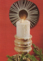 Happy New Year Christmas CANDLE Vintage Postcard CPSM #PBA377.GB - Nouvel An