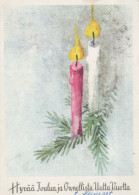 Happy New Year Christmas CANDLE Vintage Postcard CPSM #PAZ317.GB - New Year