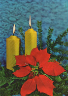 Happy New Year Christmas CANDLE Vintage Postcard CPSM #PAZ257.GB - Nouvel An