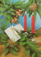 Happy New Year Christmas CANDLE Vintage Postcard CPSM #PAZ559.GB - New Year