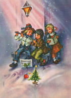 Happy New Year Christmas CHILDREN Vintage Postcard CPSM #PAY019.GB - New Year