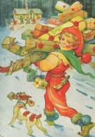 Happy New Year Christmas CHILDREN Vintage Postcard CPSM #PAW767.GB - New Year