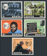 Kenya 132-136 Gutter, MNH. Mi 130-134. Anti-Apartheid Year 1978. Nelson Mandela. - Kenya (1963-...)