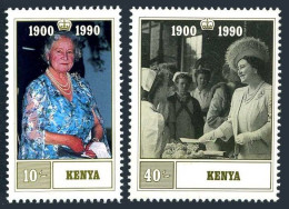 Kenya 527-528,MNH.Michel 525-526. Queen Mother,90th Birthday,1990. - Kenya (1963-...)