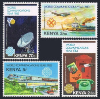 Kenya 266-269,MNH.Michel 263-266.Communication Year WCY-1983.Transport,Satellite - Kenia (1963-...)