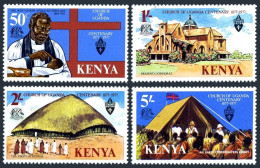 Kenya 80-83,83a,MNH.Michel 78-81,Bl.7. Church Of Uganda,Centenary.Cathedrals. - Kenia (1963-...)