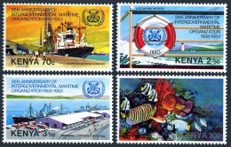 Kenya 270-273,MNH.Michel 267-270. Maritime Organization IMO,25th Ann.1983.Fish. - Kenia (1963-...)