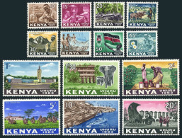 Kenya 1-14,MNH.Michel 1-14. Cattle Branching,Wood Carving,Elephants,Timber,1963. - Kenya (1963-...)