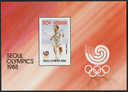 Kenya 462, MNH. Michel Bl.34. Olympics Seoul-1988. Tennis. - Kenya (1963-...)