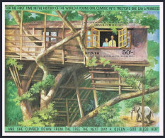 Kenya 88,MNH.Michel Bl.9. QE II.Treetops Observation Hut,Forest,Elephants,1977. - Kenya (1963-...)