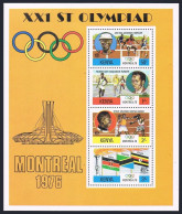 Kenya 63a,MNH.Michel Bl.2. Olympics Montreal-1976.Akli Bua,Fibert Bayi,Muchoki, - Kenia (1963-...)