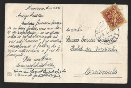 Obliteration Of 'Ambulância Sueste I' Railways. 1953. Postcard From Sea. Obliteração 'Ambulância Sueste I'. De 1953. Pos - Lettres & Documents