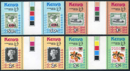 Kenya 154-157 Gutter,MNH.Michel 152-155. Sir Rowland Hill,1979.Lake,Flower, - Kenia (1963-...)