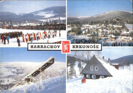 72535474 Krkonose Sprungschanze Skiveranstaltung Teilansicht   - Pologne