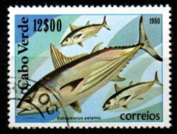 CAP  VERT   -  1980  .Poissons Oblitérés.  Thons - Kaapverdische Eilanden