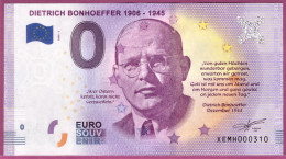 0-Euro XEMH 2020-2 DIETRICH BONHOEFFER 1906-1945 - THEOLOGE - Essais Privés / Non-officiels