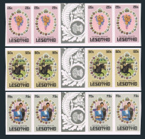 Lesotho 335-337 Imperf/2,MNH.Mi 344-346. Royal Wedding,1981.Diana,Prince Charles - Lesotho (1966-...)