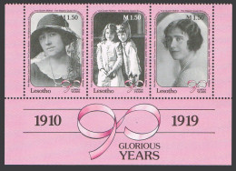 Lesotho 774-776a,777,MNH.Michel 843-845,Bl.72. Queen Mother,90th Birthday,1990. - Lesotho (1966-...)