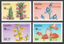 Lesotho 756/758/760/763 Partial,764,MNH.Michel 834/841,842 Bl.72. Orchids 1990. - Lesotho (1966-...)