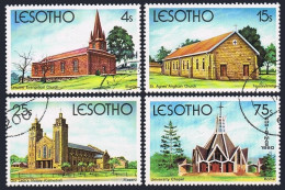 Lesotho 314-317,318,CTO.Michel 319-322,Bl.7. Christmas 1980.Cathedral,Churches. - Lesotho (1966-...)