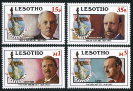 Lesotho 535-538,MNH. Statue Of Liberty-100,1986.Famous Emigrants:Composers. - Lesotho (1966-...)