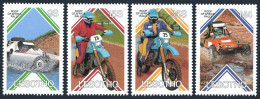 Lesotho 567-570,MNH.Michel 618-621. Roof Of Africa Rally,1987.Car,Motorcycles. - Lesotho (1966-...)
