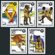 Lesotho 593-597,598,MNH.Michel 653-657,Bl.44. World Scout Jamboree.Soccer,Map, - Lesotho (1966-...)