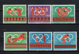 Ecuador 1966 Olympic Games Mexico Set Of 6 MNH - Ete 1968: Mexico