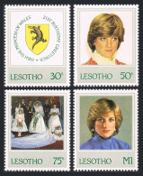 Lesotho 372-375 Two Perf Var,MNH.Michel 393A-396A,393C-396C Princess Diana-21. - Lesotho (1966-...)