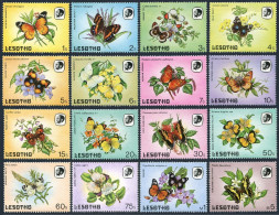 Lesotho 421-436, MNH. Michel 442-457. Butterflies And Flowers, 1984. - Lesotho (1966-...)