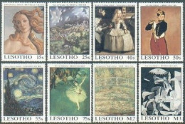 Lesotho 660-667,MNH.Michel 717-724. Painting By Botticelli,El Greco,Velazques, - Lesotho (1966-...)