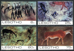 Lesotho 398-401,MNH.Michel 419-422. Rock Painting-Hunting Scenes 1983. - Lesotho (1966-...)