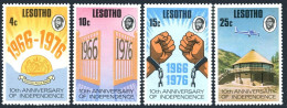 Lesotho 213-216 MNH.Michel 213-216. Independence-10,1976.Sun,Plane. - Lesotho (1966-...)