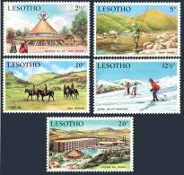 Lesotho 86-90, MNH. Mi 86-90. Tourism 1970. Hat Gift Shop; Fishing,Horseback.Inn - Lesotho (1966-...)