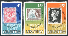 Lesotho 274-276, 277, MNH. Michel 274-276, Bl.3. Sir Rowland Hill, 1979. Stamps. - Lesotho (1966-...)