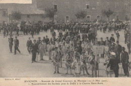 CPA-84-AVIGNON-Souvenir Du Grand Concours De Musique-1907-Rassemblement Des Sociétés Pour Le Défilé à La Caserne St Roch - Avignon
