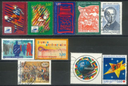FRANCE - 1972, SEVERAL OCASSIONS OF STAMPS SET OF 10, USED - Usados