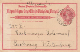 Brésil Entier Postal Pour L'Allemagne 1911 - Postwaardestukken