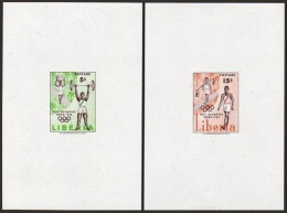 Liberia 390-392 Deluxe Sheets, MNH. Mi 552B-554B. Olympics Rome-1960. - Liberia