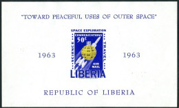 Liberia C152 & Imperf, MNH. Mi Bl.27A-27B. Toward Peaceful Uses Of Outer Space. - Liberia