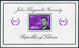 Liberia C161, MNH. Michel Bl.29A, In Memory Of John Kennedy, 1964. - Liberia
