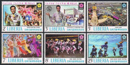 Liberia 516-521,522,MNH.Mi 744-749,Bl.50. EXPO-1970,Osaka.Singers,Dancers,Views. - Liberia